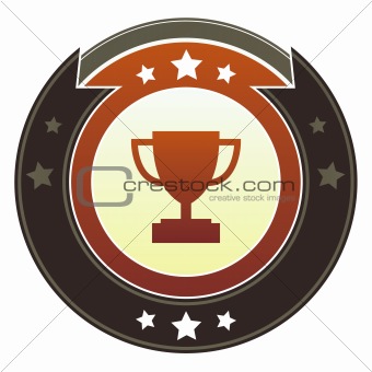Trophy icon on imperial button