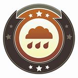 Rain cloud icon on imperial button
