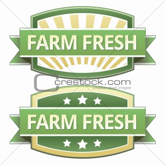 Farm fresh food label