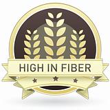 High in fiber food label