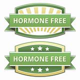 Hormone free food label