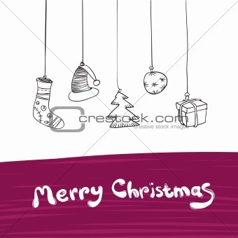Merry Christmas Gifts Illustration. Vector, Eps8.