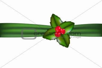 Ribbon And Holly Berry