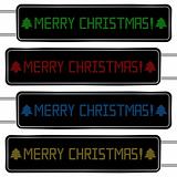 Digital display with merry Christmas text