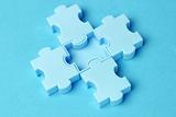 Blue jigsaw puzzles 