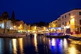 Town of Veli Losinj waterfront evening