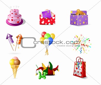 Birthday icons