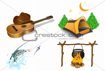 Camping icons 2