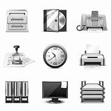 Office icons | B&W series