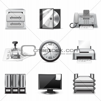 Office icons | B&W series