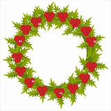 wreath isolated on white