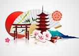 Decorative Traditional Japanese background