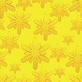 vector seamless background with flowers