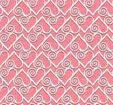 lace heart seamless pattern