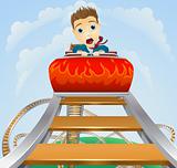 Business roller coaster ride concept
