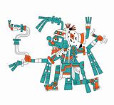 Mayan god of rain Tlaloc