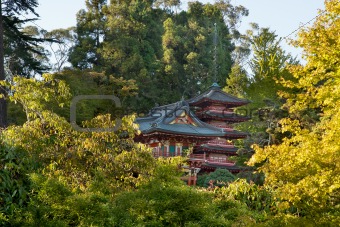 Pagodas in San Francisco Japanese Garden