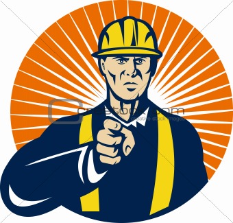 construction worker pointing at you