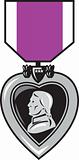 military medal of bravery valor purple heart