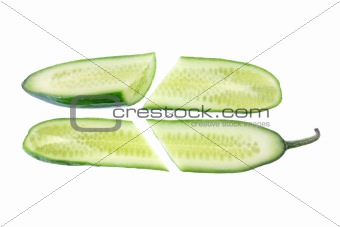 Slices of Lebanese Cucumber