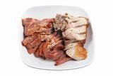 Plate of Chinese Barbecued Pork