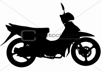 Moped silhouette