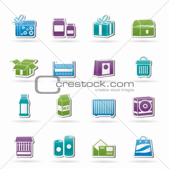 different kind of package icons