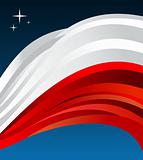Poland flag illustration background