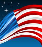 USA flag illustration background