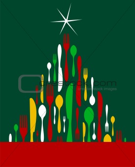 Christmas Tree Cutlery 