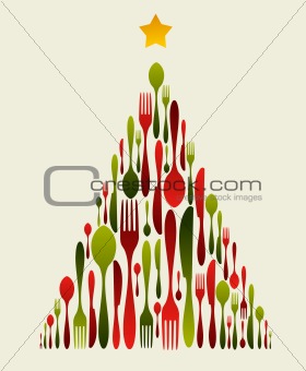 Christmas Tree Cutlery 