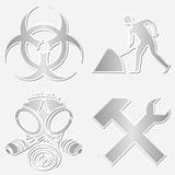 Warning symbols stickers