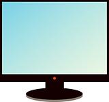 vector image of the monitor, the background for the text.