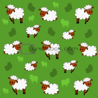 Cute sheep background