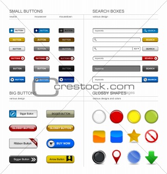 Web Design Button Element
