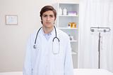 Male doctor standing