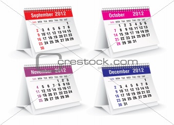 2012 desk calendar