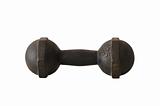 old dumbell isolated
