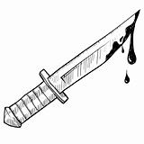Bloody knife sketch