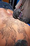 Tatto Artist Draws on Skin