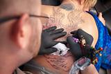 Tattooist Draws On Skin