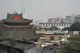 downtown of Xian, overlooking the rooftops