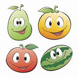 Cartoon Fruits