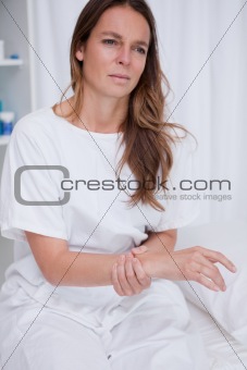 Woman suffering from pain