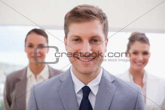 Sales manager standing