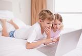 Children using a laptop