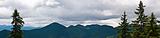Panorama background in Carpathians. Beautiful mountains and land