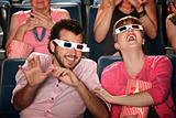 Couple With 3D Glasses