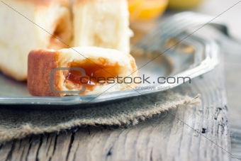 Delicious jam rolls