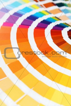 Pantone sample colors catalogue